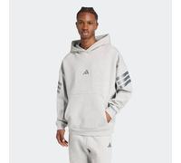 adidas Sportswear Hoodie mit Kapuze in Mittelgrau, Größe XL