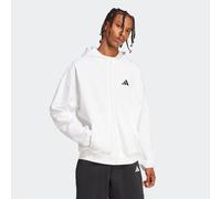 Kapuzensweatshirt ADIDAS SPORTSWEAR "M FI SL FZ", Herren, Gr. XL, weiß, Obermaterial: 68% Baumwolle, 32% Polyester, Sweatshirts (31582514-XL) weiß