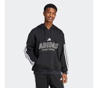Kapuzensweatshirt ADIDAS SPORTSWEAR "M TIRO FT HDY", Damen, Gr. S, schwarz-weiß (schwarz, weiß), Obermaterial: 70% Baumwolle, 30% Polyester, Sweatshirts (53798304-S) schwarz, weiß