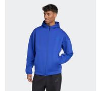 Kapuzensweatshirt ADIDAS SPORTSWEAR "M Z.N.E. FZ", Gr. L, blau (semi lucid blau), Obermaterial: 57% Polyester, 43% Baumwolle, normal, Rundhals, Sweatshirts (71821640-L) semi lucid blau