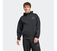 adidas Z.N.E. Zip-Hoodie Herren Kapuzenjacke (Schwarz XXL Größe) Bekleidung