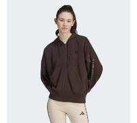 Kapuzensweatshirt ADIDAS SPORTSWEAR "SEASONAL ESSENTIALS 3-STREIFEN, ANIMALPRINT", Damen, Gr. XXL, aurora coffee, multicolor, preloved braun, Obermaterial: 55% Baumwolle, 36% Polyester, 9% Viskose, no
