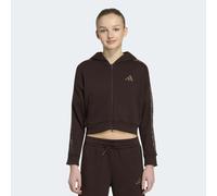 Adidas Seasonals Animal Full ZIP Hoodie Mädchen Kapuzensweater, braun 152