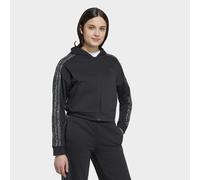 Kapuzensweatshirt ADIDAS SPORTSWEAR "SEASONALS ANIMAL, DURCHGEHENDER REISSVERSCHLUSS", Mädchen, Gr. 152, schwarz, multicolor, grau six, Obermaterial: 55% Baumwolle, 36% Polyester, 9% Viskose, normal, 