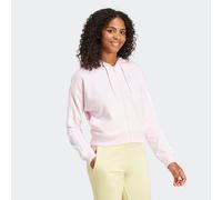 Kapuzensweatshirt ADIDAS SPORTSWEAR "W 3S FT FZ HD", Damen, Gr. L, pink (clear pink, weiß), Obermaterial: 55% Baumwolle, 36% Polyester, 9% Viskose, normal, Rundhals, Sweatshirts (93873863-L) clear pin