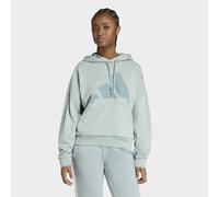Kapuzensweatshirt ADIDAS SPORTSWEAR "W BL FT HD", Damen, Gr. M, grün (wonder sage), Obermaterial: 55% Baumwolle, 36% Polyester, 9% Viskose, angesetztes Bündchen, Sweatshirts (62175204-M) wonder sage