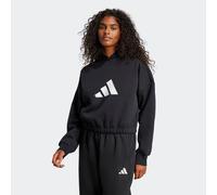 Kapuzensweatshirt ADIDAS SPORTSWEAR "W FI 3B OH HD", Damen, Gr. M, schwarz, Obermaterial: 67% Polyester, 33% Baumwolle, Sweatshirts (48452824-M) schwarz