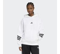 Kapuzensweatshirt ADIDAS SPORTSWEAR "W FI 3S OH HD", Damen, Gr. M, weiß, Obermaterial: 67% Polyester, 33% Baumwolle, normal, Rundhals, Sweatshirts (58571643-M) weiß
