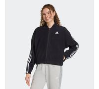 Kapuzensweatshirt ADIDAS SPORTSWEAR "W HOL FZ", Damen, Gr. XL, schwarz (schwarz, silber metallic), Obermaterial: 100% Polyester, Sweatshirts (68379442-XL) schwarz, silber metallic