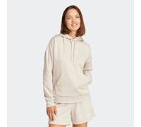 Kapuzensweatshirt ADIDAS SPORTSWEAR "W LIN FL HD", Damen, Gr. XS, grau (wonder aluminium, weiß), Obermaterial: 55% Baumwolle, 36% Polyester, 9% Viskose, Sweatshirts (83798760-XS) wonder aluminium, wei