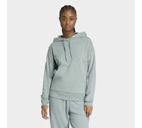 Kapuzensweatshirt ADIDAS SPORTSWEAR "ESSENTIALS SMALL LOGO FRENCH TERRY HOODIE", Damen, Gr. M, wonder sage, weiß, Obermaterial: 70% Baumwolle, 30% Polyester, angesetztes Bündchen, Sweatshirts (2967221