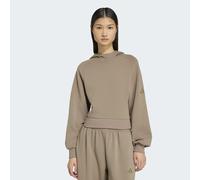 Kapuzensweatshirt ADIDAS SPORTSWEAR "W SL HD", Damen, Gr. XS, khaki six, Obermaterial: 51% Polyester, 25% Modal, 15% Baumwolle, 9% Elasthan, normal, Rundhals, angesetztes Bündchen, Sweatshirts, mit Ka