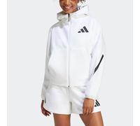 adidas Sportswear Damen Sweatjacke HOODIE Z.N.E., weiß, Gr. L