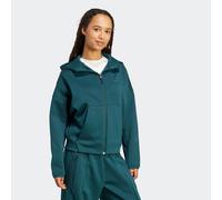 Kapuzensweatshirt ADIDAS SPORTSWEAR "W Z.N.E. FZ", Damen, Gr. M, aurora ivy, Obermaterial: 57% Polyester, 43% Baumwolle, Sweatshirts (91332018-M) aurora ivy