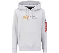 Kapuzensweatshirt ALPHA INDUSTRIES "Alpha Label Hoody" Gr. XXL, grau (pastel grey) Herren Sweatshirts (60384229-XXL) pastel grey