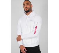 ALPHA INDUSTRIES Herren Back Print Hoody Kapuzensweat Kapuzenpullover, White, 3XL