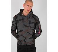 ALPHA INDUSTRIES Back Print Hoody Camo Kapuzensweat für Herren Black Camo