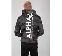 Alpha Industries Kapuzensweatshirt BACK PRINT HOODY XL schwarz Herren Sweatshirts -jacken XL schwarz, dunkelgrau, tarnfarben