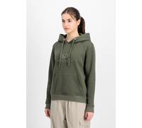 Alpha Industries Basic Big Logo Mirror Leo Hoodie Größe M Grün