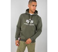 Alpha Industries Basic Hoody Kapuzensweat für Herren Dark Olive
