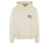 Kapuzensweatshirt ANOTHER COTTON LAB "Another Cotton Lab Leisure Club Oversized Hoodie", Damen, Gr. M, beige (weiß), 52% Baumwolle, 48% Polyester, bedruckt, Rundhals, Sweatshirts (91192515-M) weiß