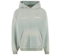 Kapuzensweatshirt ANOTHER COTTON LAB "Another Cotton Lab Matcha Lab Oversized Washed Hoodie", Damen, Gr. XS, grün, 52% Baumwolle, 48% Polyester, bedruckt, Rundhals, Sweatshirts (13405506-XS) grün