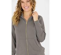 Kapuzensweatshirt ATHLECIA "Jacey", Damen, Gr. 34, grau, 51% Polyester, 44% Modal, 5% Elasthan, unifarben, normal, ohne Ausschnitt, Sweatshirts, in klassischem Design mit Kapuze (40399738-34) grau