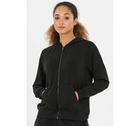 Kapuzensweatshirt ATHLECIA "Jacey", Damen, Gr. 34, schwarz, 51% Polyester, 44% Modal, 5% Elasthan, unifarben, normal, ohne Ausschnitt, Sweatshirts, in klassischem Design mit Kapuze (20347362-34) schwa