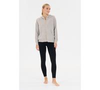 Kapuzensweatshirt ATHLECIA "Jacey", Damen, Gr. 36, beige (hellgrau), 51% Polyester, 44% Modal, 5% Elasthan, unifarben, normal, ohne Ausschnitt, Sweatshirts, in klassischem Design mit Kapuze (66381525-