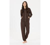 Kapuzensweatshirt ATHLECIA "Jacey", Damen, Gr. 40, braun (dunkelbraun), 51% Polyester, 44% Modal, 5% Elasthan, unifarben, normal, ohne Ausschnitt, Sweatshirts, in klassischem Design mit Kapuze (949872