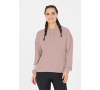 Kapuzensweatshirt ATHLECIA "NAMIER W", Damen, Gr. 34, pink, 51% Polyester, 44% Modal, 5% Elasthan, unifarben, kurz, ohne Ausschnitt, Sweatshirts, mit hohem Modal-Anteil (54110835-34) pink