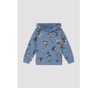 Kapuzensweatshirt aus Baumwollmix mit All-over-Print 92/98 blau 2169355.54A2.92_98