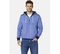 Kapuzensweatshirt BABISTA "Sweatshirt GALVENTO", Herren, Gr. XXL, blau (blau melange), Obermaterial: 100% Baumwolle CO., Sweatshirts (64586261-XXL) blau melange