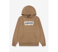 Kapuzensweatshirt LEVI'S KIDS "LVB BATWING PULLOVER HOODIE", Jungen, Gr. 6 (116), braun, Sweatware, Obermaterial: 60% Baumwolle, 40% Polyester, Basic schmal hüftlang, Rippbündchen, Sweatshirts, for BO