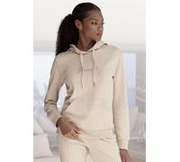 BENCH. LOUNGEWEAR Kapuzensweatshirt Damen beige meliert Gr.32/34