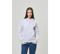 Kapuzensweatshirt BENCH. "REION_HOODY", Damen, Gr. 44, grau (ice grau marl), Sweatware, Obermaterial: 60% Baumwolle, 40% Polyester, bedruckt, Rundhals, Rippbündchen, Sweatshirts Kapuzensweatshirt (596