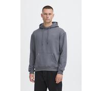 Kapuzensweatshirt BLEND "BHDownton Hood sweatshirt", Herren, Gr. M, grau (iron gate), Sweatware, Obermaterial: 50% Baumwolle, 50% Polyester, bedruckt, slim fit normal, Rundhals, Bündchen, Sweatshirts