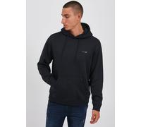 Kapuzensweatshirt BLEND "BHDownton Hood sweatshirt", Herren, Gr. S, schwarz, Sweatware, Obermaterial: 50% Baumwolle, 50% Polyester, bedruckt, slim fit normal, Rundhals, Bündchen, Sweatshirts (98440664