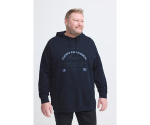 Kapuzensweatshirt BLEND "BHKAREL BB LOGO HOODED SWEAT", Herren, Gr. 4XL, salute, Sweatware, Obermaterial: 100% Baumwolle, bedruckt, regular fit normal, ohne Ausschnitt, Rippbündchen, Sweatshirts, in g