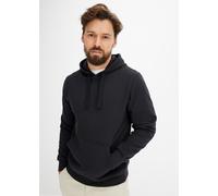 Kapuzensweatshirt BONPRIX "Hoodie", Herren, Gr. 52/54 (L), schwarz, Sweatware, Obermaterial: 60% Baumwolle, 40% Polyester, unifarben, regular fit hüftbedeckend, Rippbündchen, Sweatshirts Kapuzensweats
