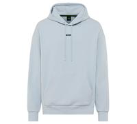 Kapuzensweatshirt BOSS GREEN "Sly Zone", Herren, Gr. XL, open blau460, Sweatware, Obermaterial: 62% Baumwolle, 33% Polyester, 5% Elasthan, unifarben, regular fit normal, Rundhals, Bündchen, Sweatshirt