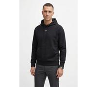 Kapuzensweatshirt BOSS GREEN "Sly Zone", Herren, Gr. XL, schwarz (dunkelblau403), Sweatware, Obermaterial: 62% Baumwolle, 33% Polyester, 5% Elasthan, unifarben, regular fit normal, Rundhals, Bündchen,