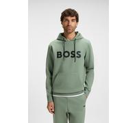 Kapuzensweatshirt BOSS GREEN "Soody Zone", Herren, Gr. M, open grün358, Sweatware, Obermaterial: 62% Baumwolle, 33% Polyester, 5% Elasthan, unifarben, regular fit normal, Rundhals, Bündchen, Sweatshir