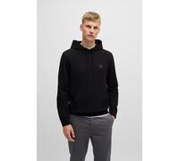 Kapuzensweatshirt BOSS ORANGE "Wetalk", Herren, Gr. 3XL, schwarz (001_schwarz), Sweatware, Obermaterial: 100% Baumwolle, unifarben, regular fit hüftlang, hoch geschlossener Ausschnitt, weit Bündchen,