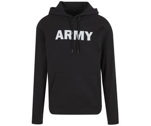 Kapuzensweatshirt BRANDIT "Brandit Army Hoody", Herren, Gr. L, schwarz, 50% Polyester, 50% Baumwolle, bedruckt, Rundhals, Sweatshirts (81370219-L) schwarz