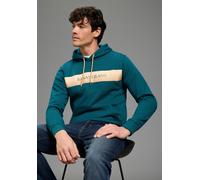 Kapuzensweatshirt BRUNO BANANI, Herren, Gr. XXL (60/62), grün, angeraute Sweatware, Obermaterial: 60% Baumwolle, 40% Polyester, bedruckt, unifarben, schmal, angesetztes Bündchen, Sweatshirts, mit Kapu