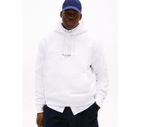 Kapuzensweatshirt "BT-ITHACA FLAG HOODIE-B", Herren, Gr. 4XL, weiß, Sweatware, Obermaterial: 100% Baumwolle, TOMMY HILFIGER BIG & TALL, unifarben, casual, regular fit normal, Rundhals, Langarm eingese