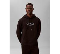 Kapuzensweatshirt CALVIN KLEIN, Herren, Gr. M, schwarz, Sweatware, Obermaterial: 92% Baumwolle, 8% Polyester, unifarben, regular fit normal, Rundhals, Bündchen, Sweatshirts, Regular Fit, Kängurutasche