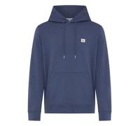 Kapuzensweatshirt CALVIN KLEIN JEANS "400GSM TERRY BADGE HOODIE", Herren, Gr. XL, blau nomad, Sweatware, Obermaterial: 100% Baumwolle, lässig geschnitten normal, Rundhals, eingesetzt Rippbündchen, Swe