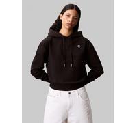 Calvin Klein Jeans Damen LS Archive Terry PO Hood LV047C224G Sweatshirts, Schwarz (Black), Größe 2XS, Schwarz (Schwarz), XXS